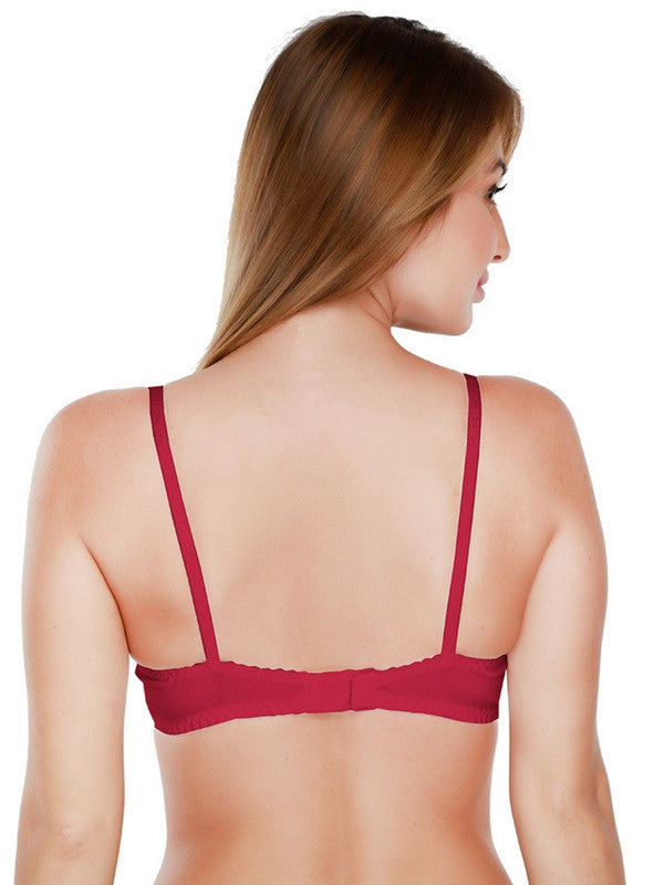 Daisy Dee Maroon Non Padded Non Wired Full Coverage Bra NCLBR_Maroon-Lovable India