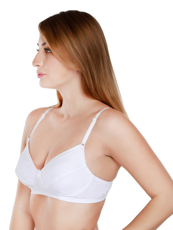 Daisy Dee White Non Padded Non Wired Full Coverage Bra NCLBR_White