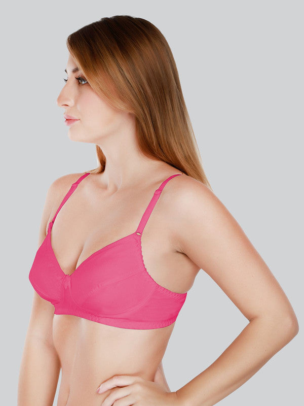 Daisy Dee Pink Non Padded Non Wired Full Coverage Bra NCLBR_R.Pink-Lovable India