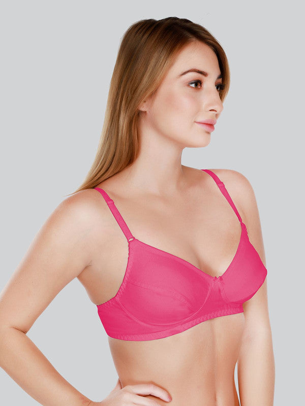 Daisy Dee Pink Non Padded Non Wired Full Coverage Bra NCLBR_R.Pink-Lovable India