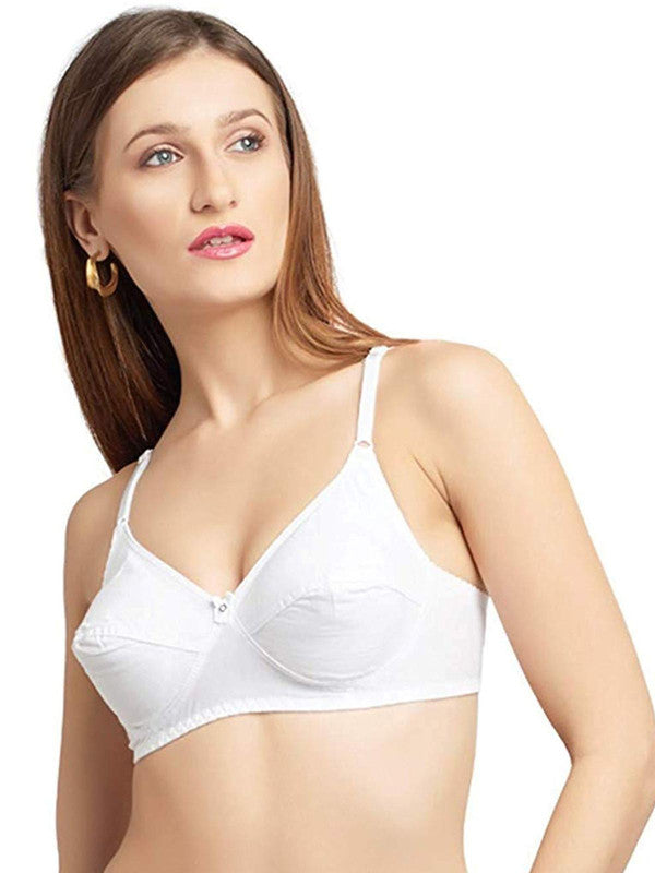 Daisy Dee White Non Padded Non Wired Full Coverage Bra NMELN_White-Lovable India