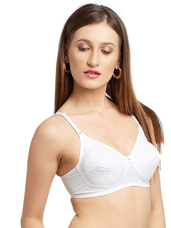 Daisy Dee White Non Padded Non Wired Full Coverage Bra NMELN_White-Lovable India