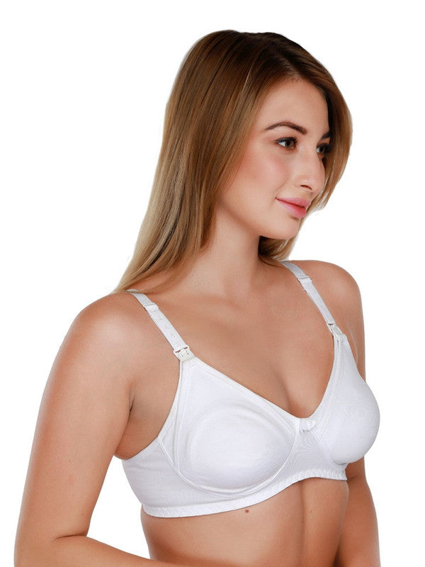 Daisy Dee White Non Padded Non Wired Full Coverage Maternity Bra NMDNA_White-Lovable India