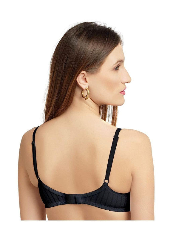 Daisy Dee Black Non Padded Non Wired Full Coverage Bra NSPRSTR -Black