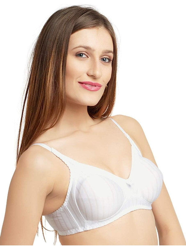 Daisy Dee White Non Padded Non Wired Full Coverage Bra NSPRSTR _White