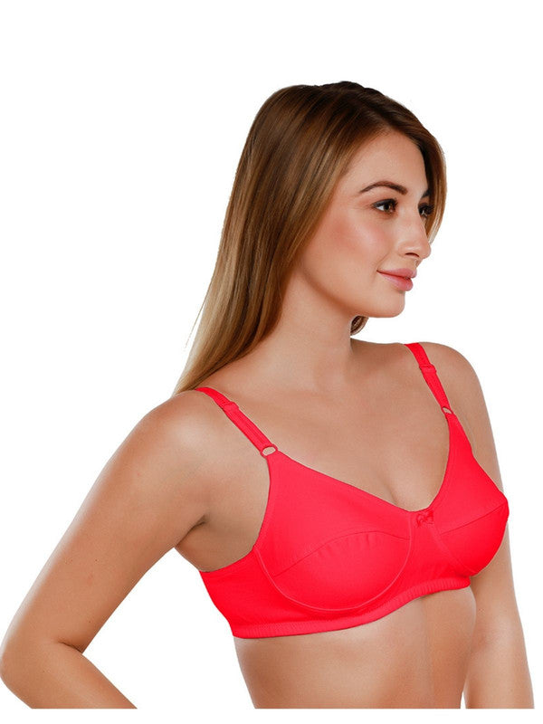 Daisy Dee Red Non Padded Non Wired Full Coverage Bra NSHTL_Red