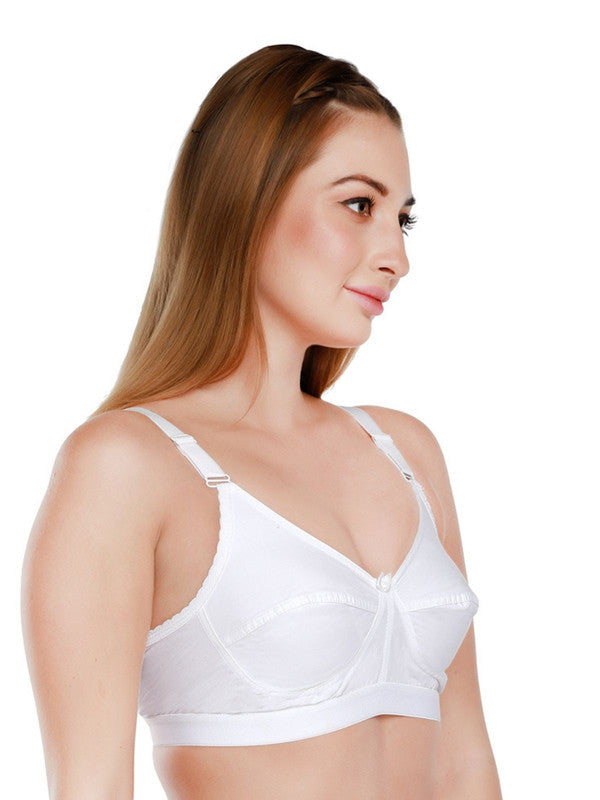 Daisy Dee White Non Padded Non Wired Full Coverage Bra NACNT_White-Lovable India