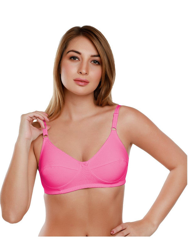 Daisy Dee D. Pink Non Padded Non Wired Full Coverage Bra NSHTL_D. Pink-Lovable India