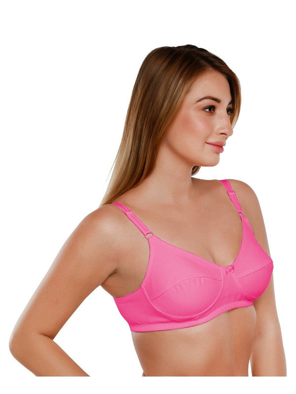 Daisy Dee D. Pink Non Padded Non Wired Full Coverage Bra NSHTL_D. Pink