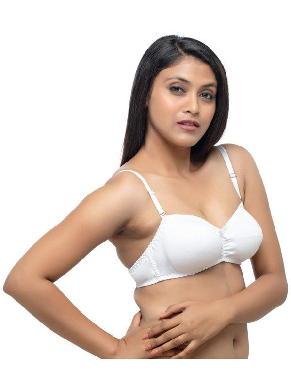 Daisy Dee White Non Padded Non Wired Medium Coverage Bra -ENCHANTIC_White-Lovable India