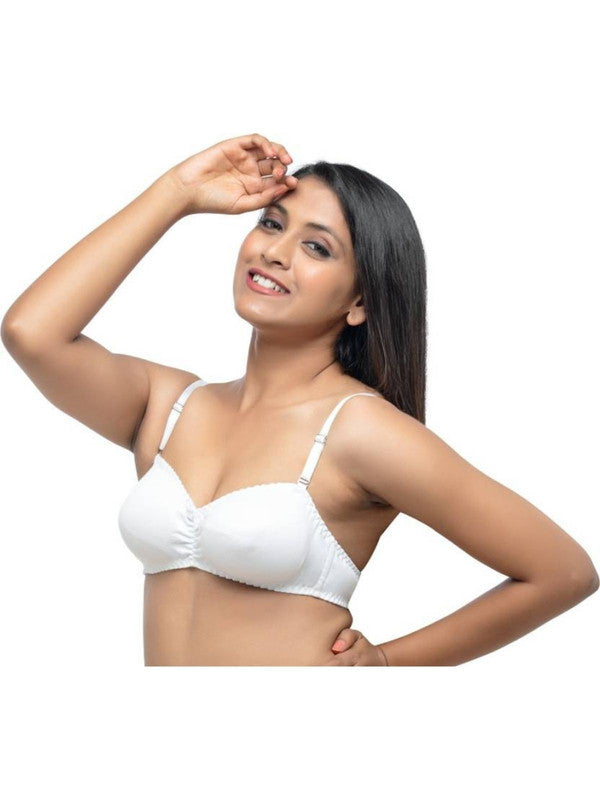 Daisy Dee White Non Padded Non Wired Medium Coverage Bra -ENCHANTIC_White-Lovable India