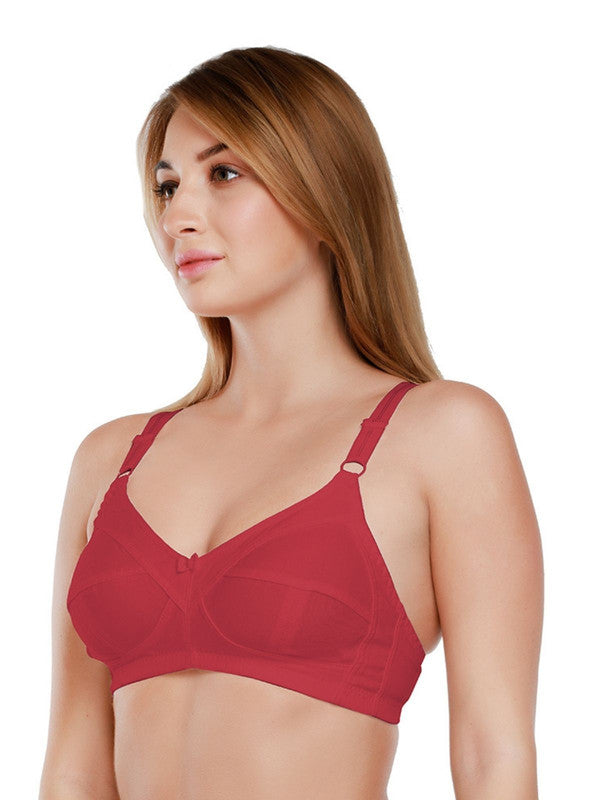 Daisy Dee D Maroon Non Padded Non Wired Full Coverage Bra NSHPU_D Maroon