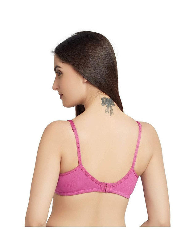 Daisy Dee O. Pink Non Padded Non Wired Full Coverage Bra NSARH_O. Pink