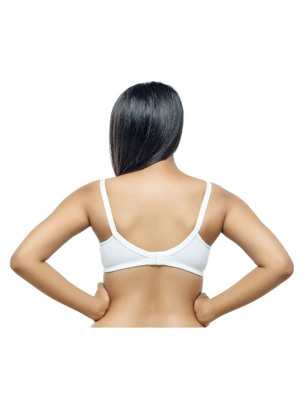 Daisy Dee White Non Padded Non Wired Full Coverage Maternity Bra -DAINTY_White