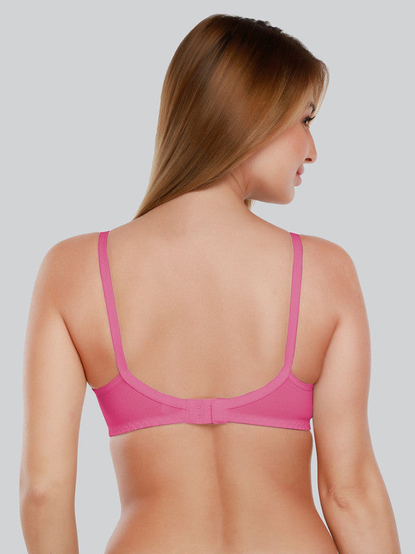Daisy Dee Rani Pink Non Padded Non Wired Full Coverage Bra NLBLA_R. Pink-Lovable India