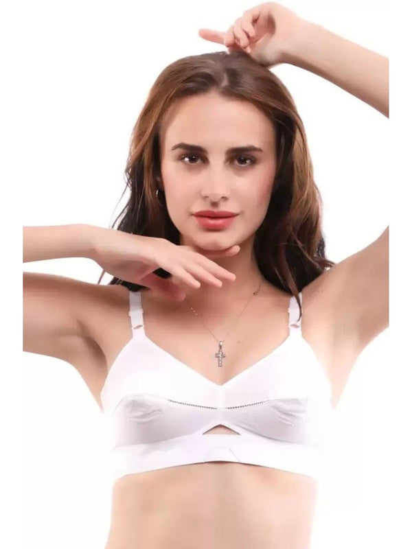 Daisy Dee White Non Padded Non Wired Full Coverage Bra Body Beautiful_White-Lovable India