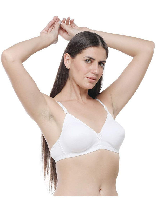 Daisy Dee White Non Padded Non Wired Full Coverage Bra NADR_White-Lovable India