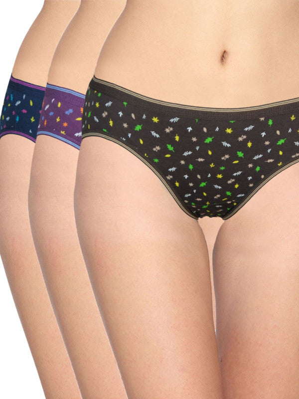 Women Multicolor Printed and Solid  Hipster and Panty (Pack of 3) - FANTASY