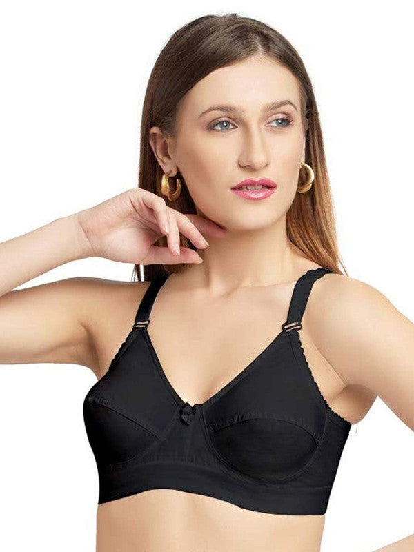 Daisy Dee Black Non Padded Non Wired Full Coverage Bra NMYA_Black-Lovable India