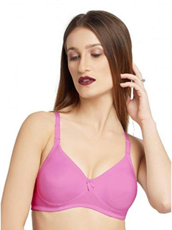 Daisy Dee Rani Pink Non Padded Non Wired Full Coverage Bra NESPRT-R Pink