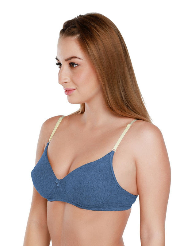 Daisy Dee Denim Blue Padded Non Wired Full Coverage Bra NJZZ_D.Blue-Lovable India