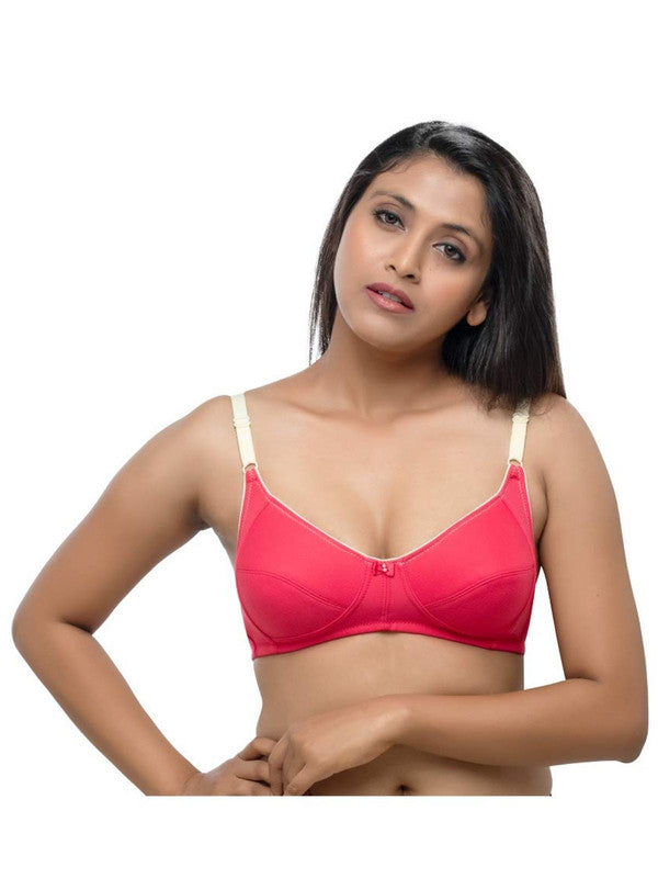 Daisy Dee Crimson Red Non Padded Non Wired 3/4th Coverage Bra -DIYA_Crimson Red-Lovable India