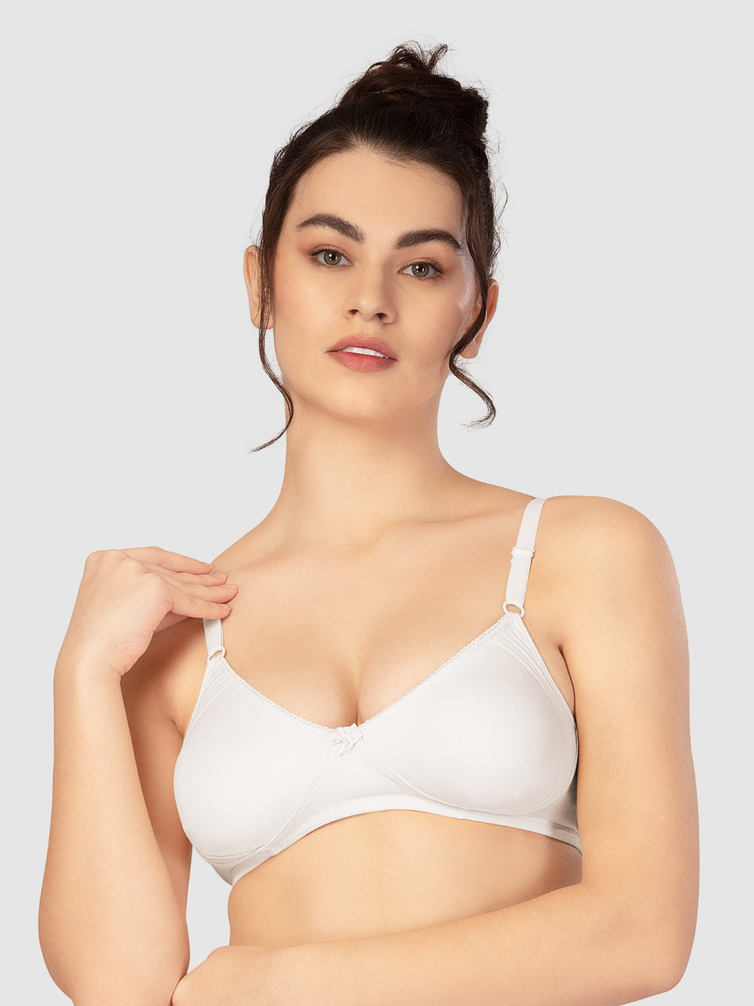 Lovable Multicolor Non Padded Non Wired Full Coverage Bra - (Pack of 2) CLASSIC-White/Wine