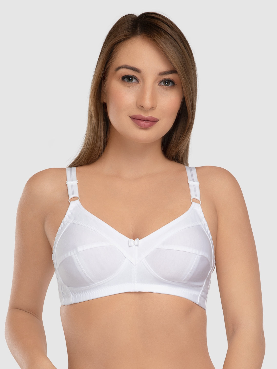 Daisy Dee White Non Padded Non Wired Full Coverage Bra NSHPU-White