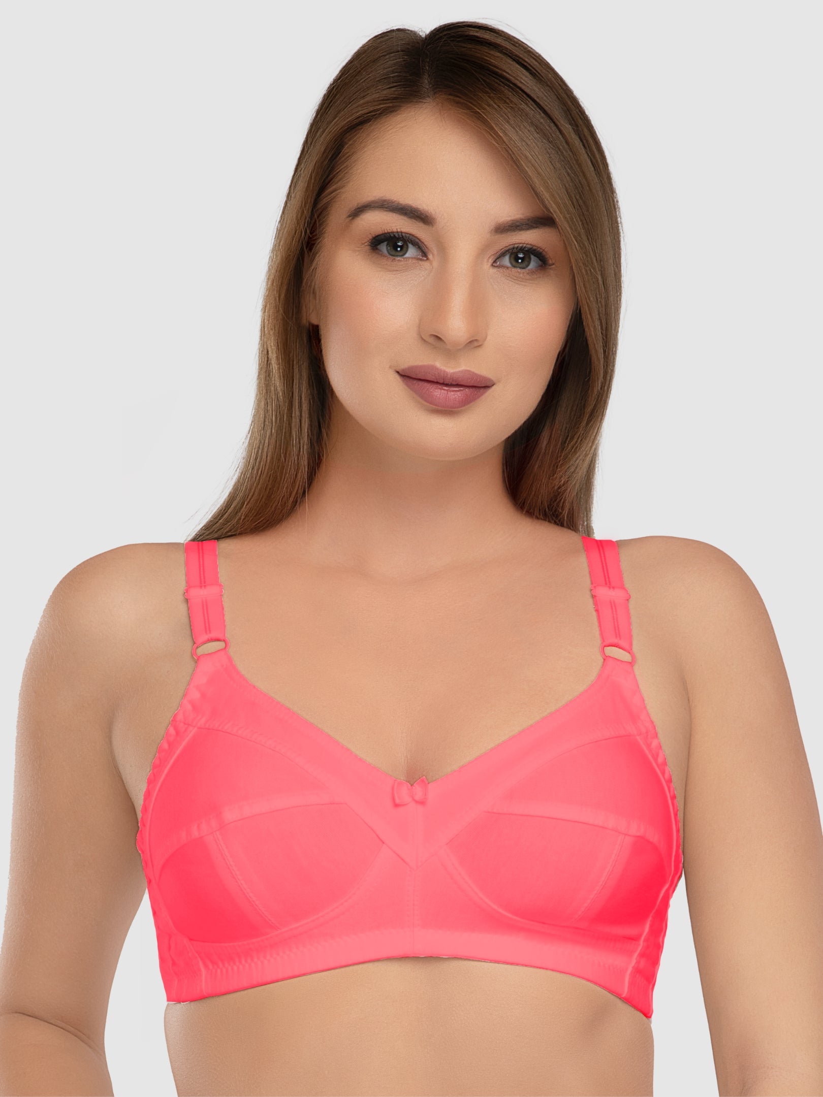 Daisy Dee Carrot Non Padded Non Wired Full Coverage Bra NSHPU-Carrot