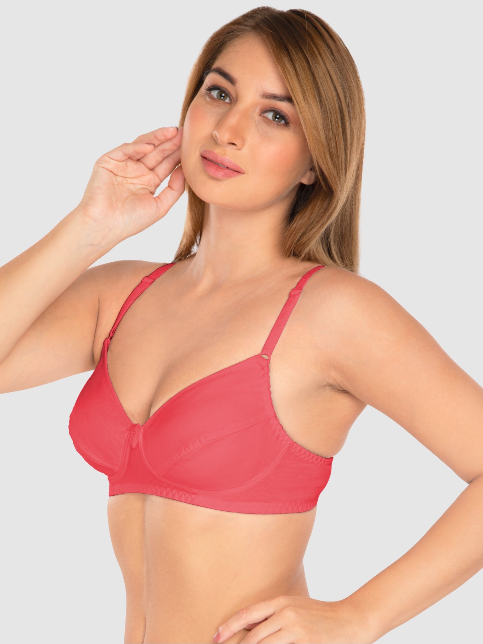 Daisy Dee Carrot Non Padded Non Wired Full Coverage Bra NCLBR-Carrot