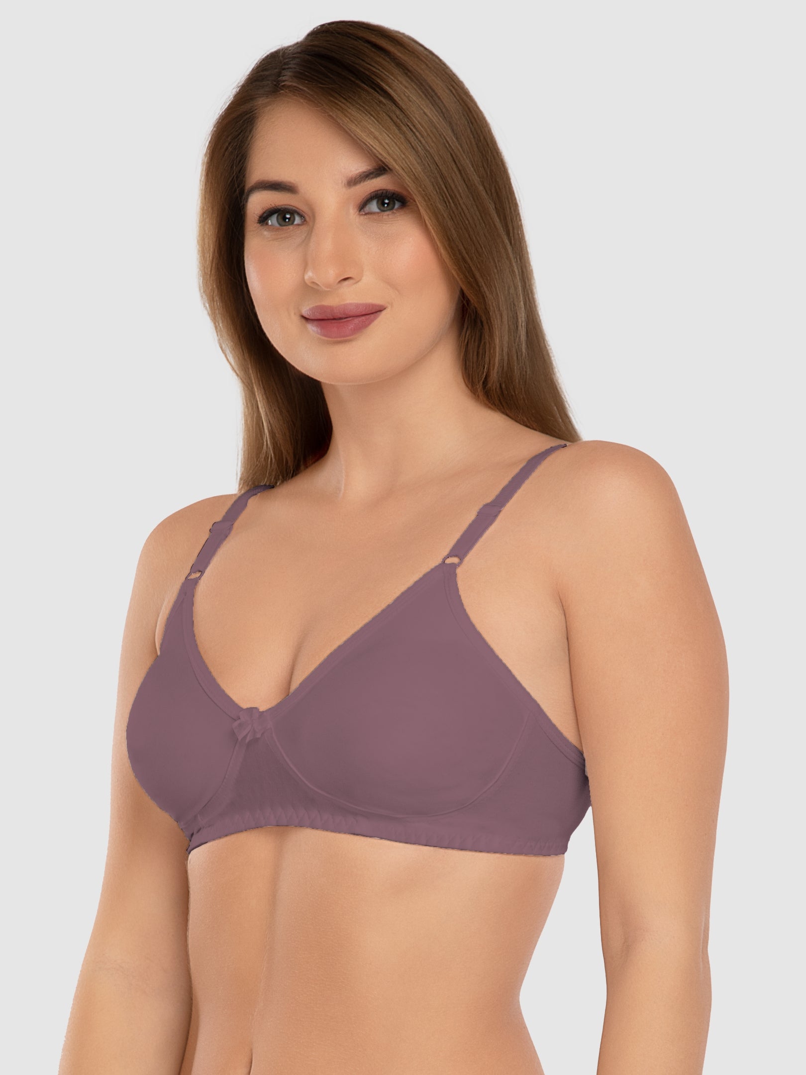 Daisy Dee Berry Non Padded Non Wired Full Coverage Bra - NLBLA-Berry