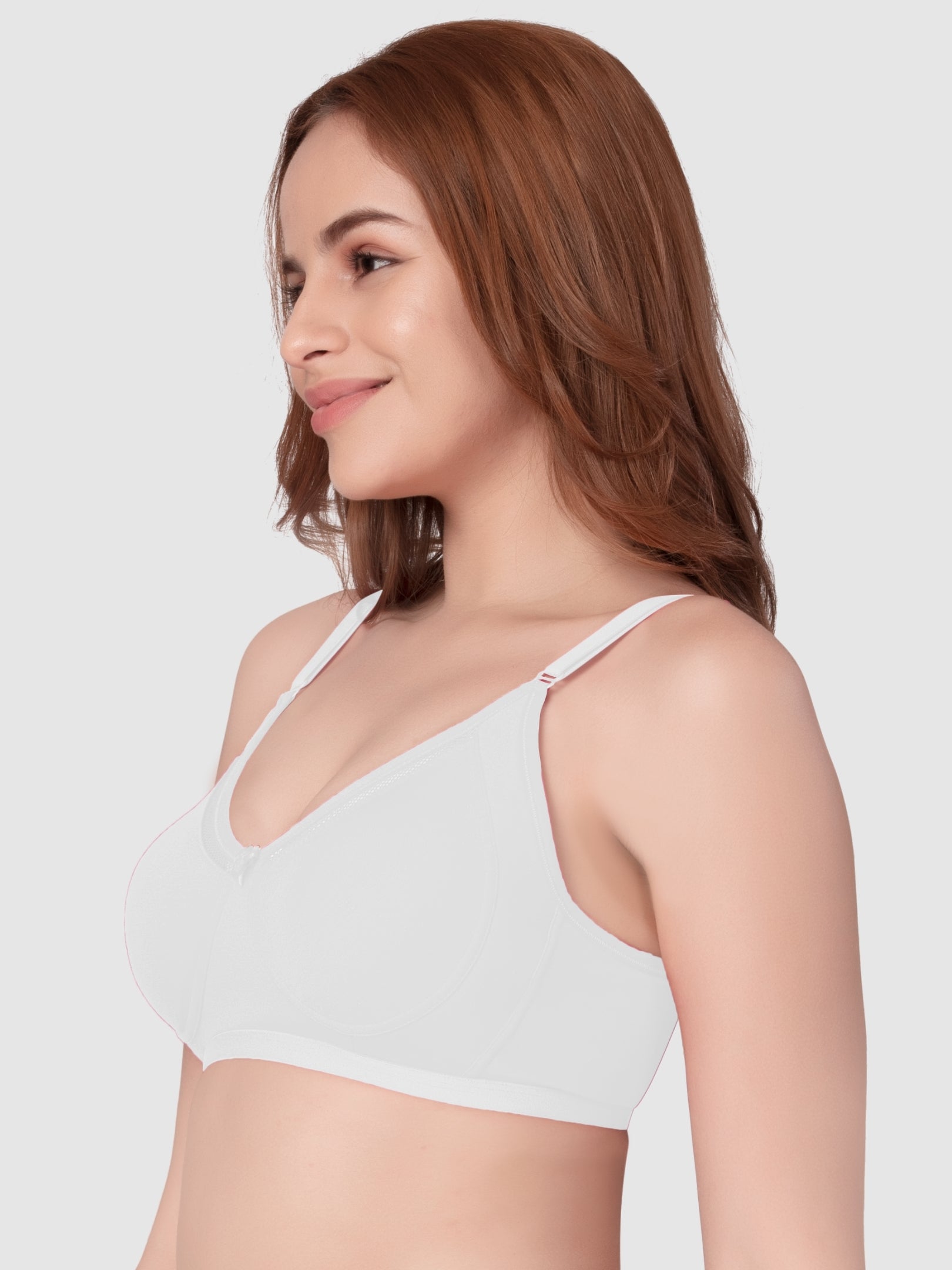 Daisy Dee White Non Padded Non Wired Full Coverage Bra - NRYN-White