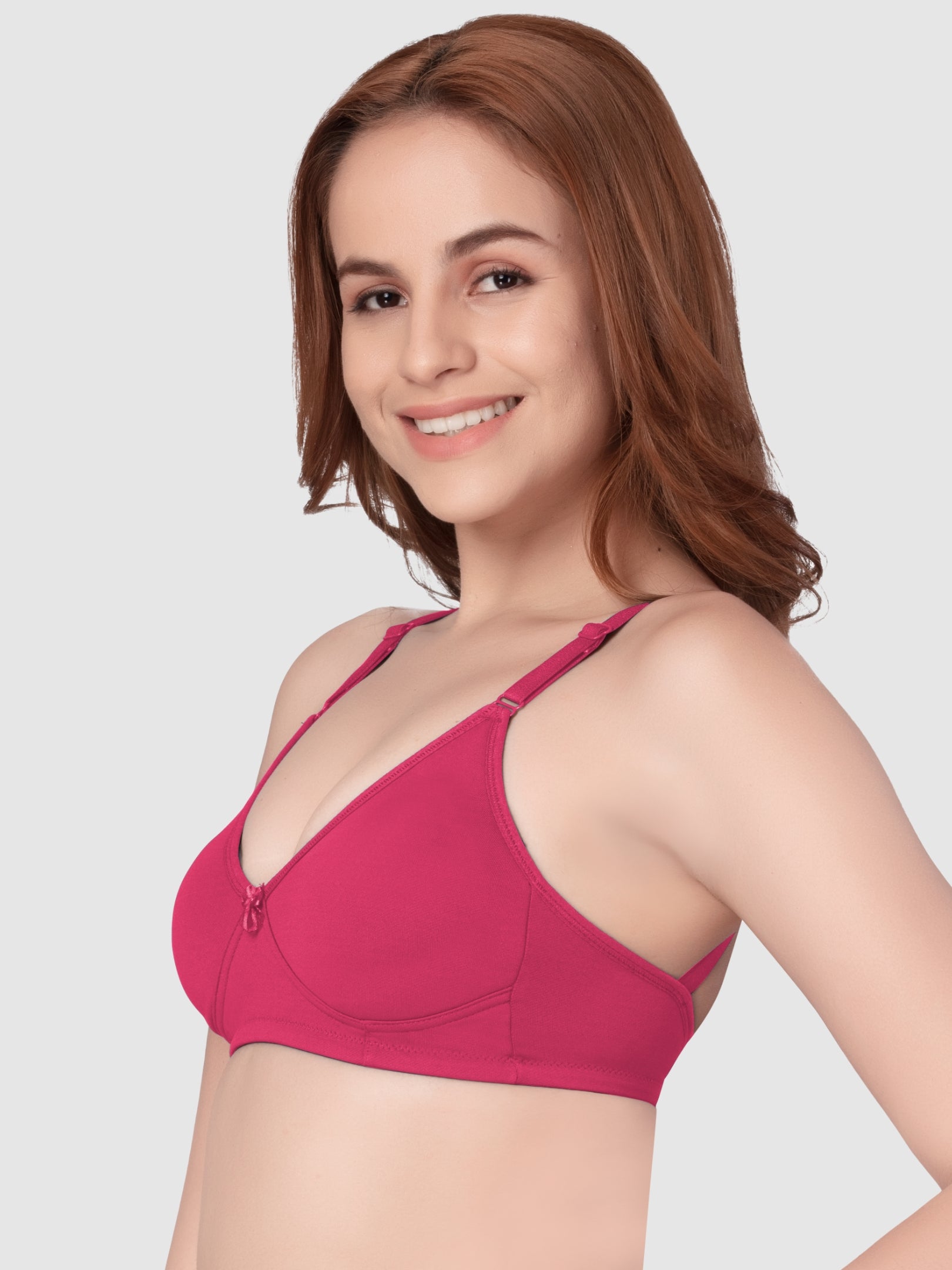 Daisy Dee Dusty maroon Non Padded Non-Wired Full Coverage T-Shirt Bra - NSNA-Dusty Maroon