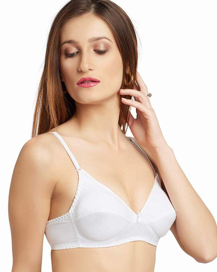 Daisy Dee White Non Padded Non Wired Full Coverage Bra NARTHE-White