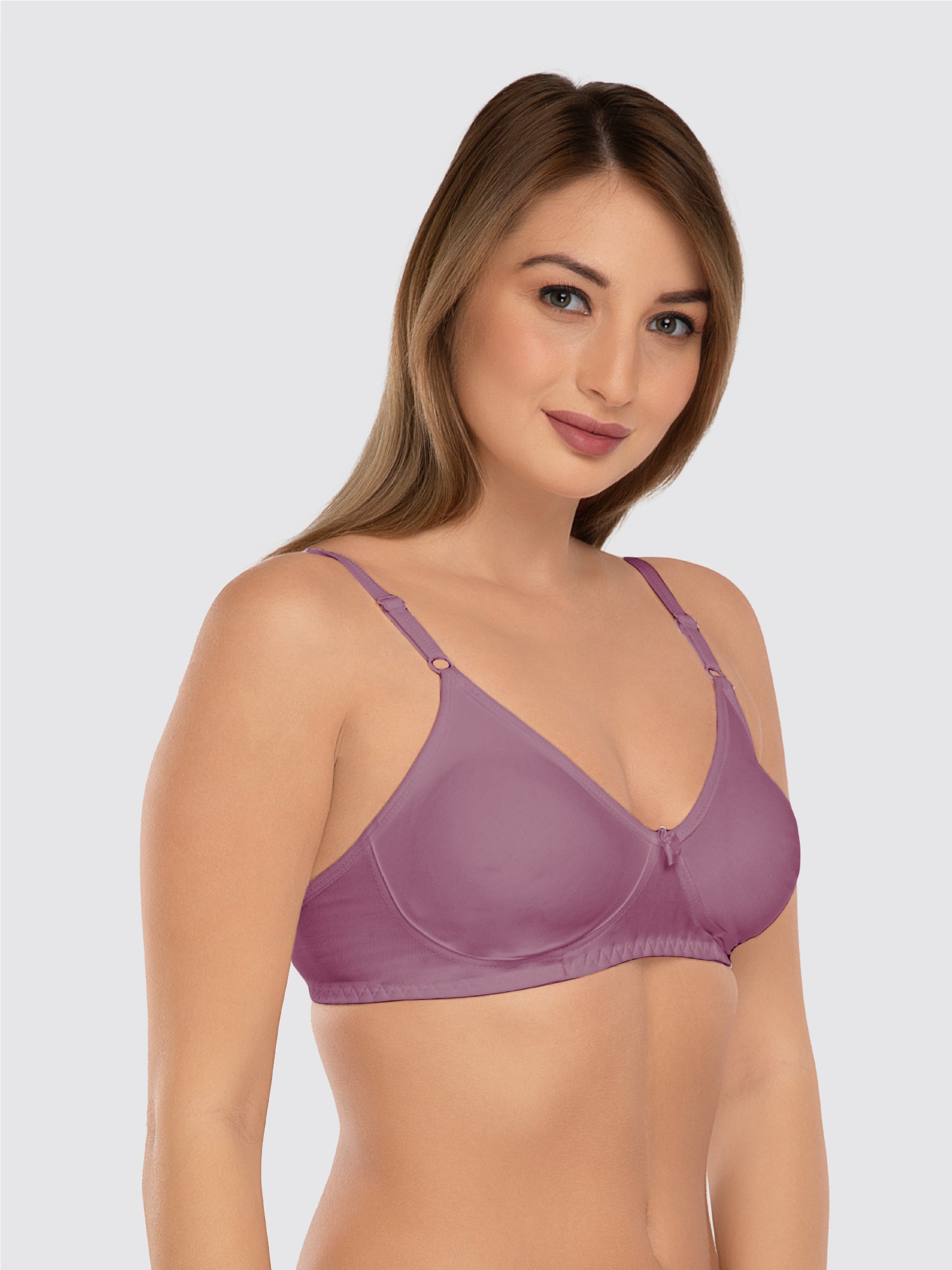 Daisy Dee Berry Non Padded Non Wired Full Coverage Bra - NLBLA-Berry