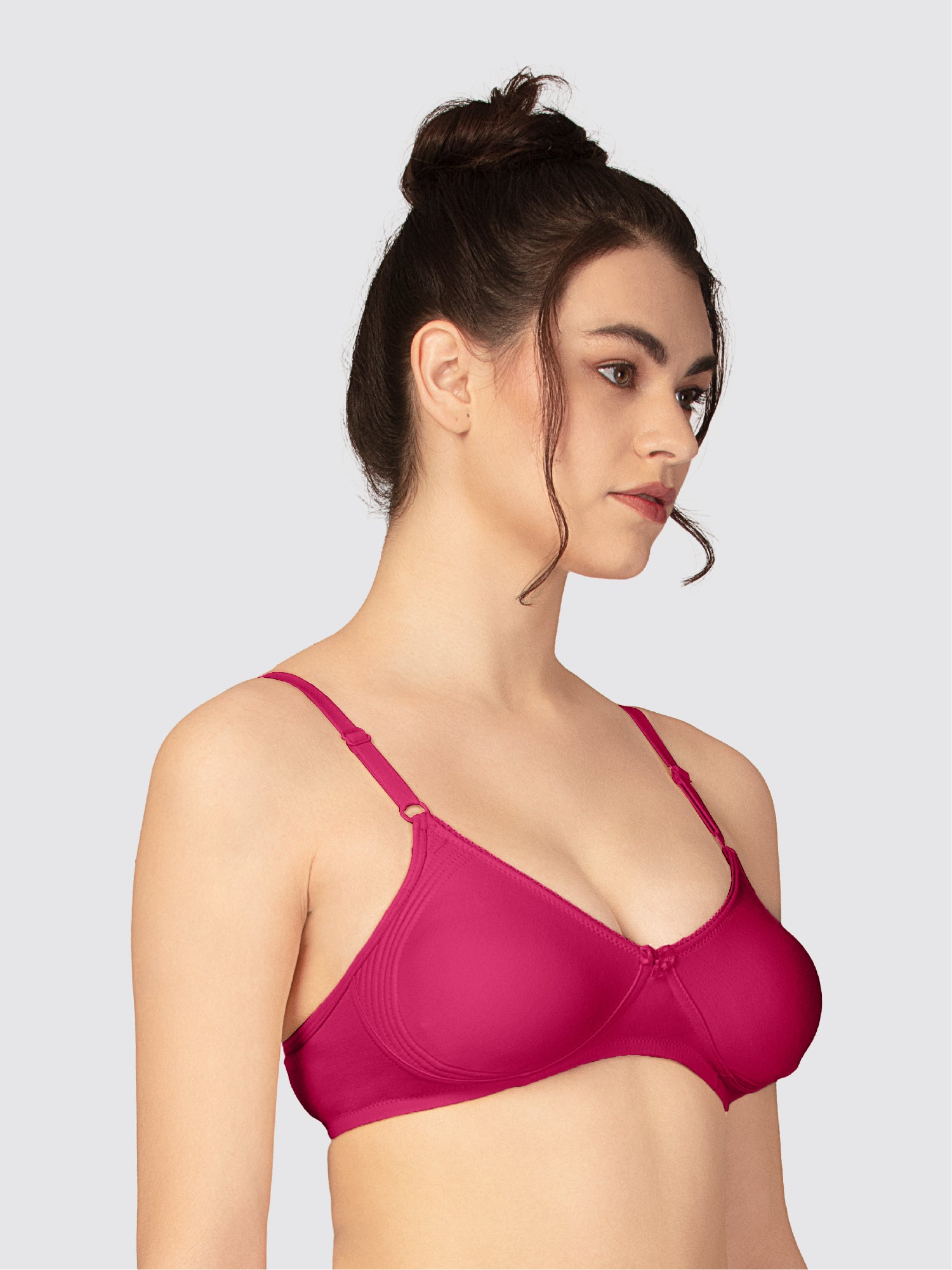 Lovable Violet Non Padded Non Wired Full Coverage Bra CLASSIC - VIOLET