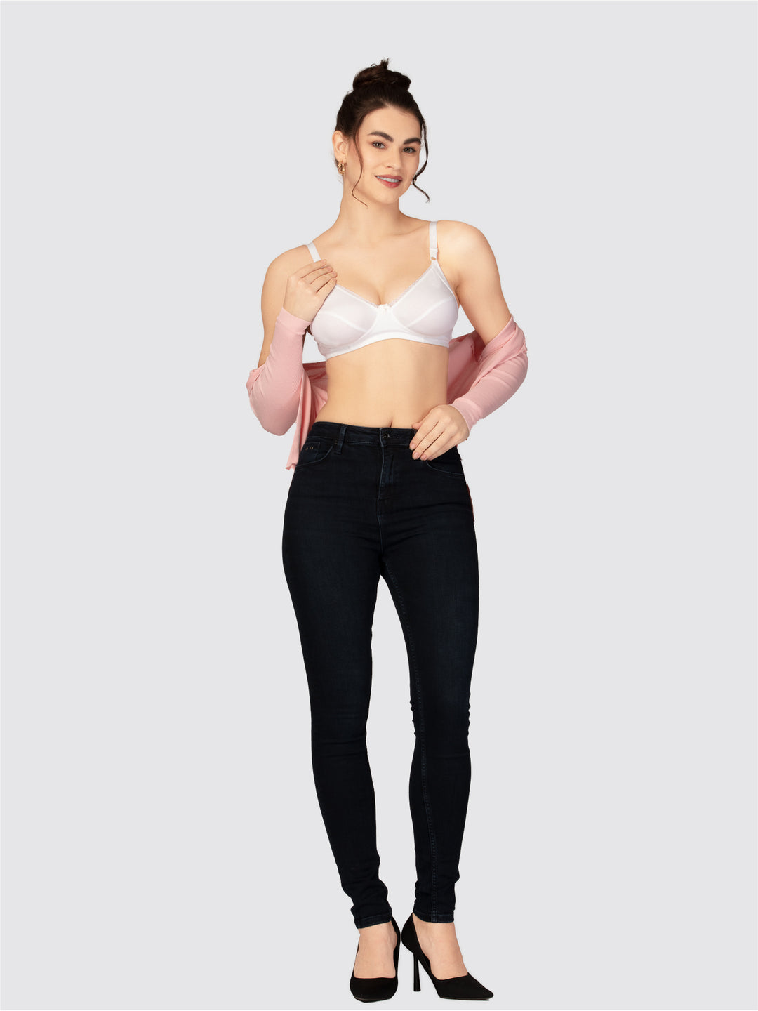 Lovable Non Padded Non Wired Full Coverage Bra - (Pack of 2)  COMFYST-White/T.RED