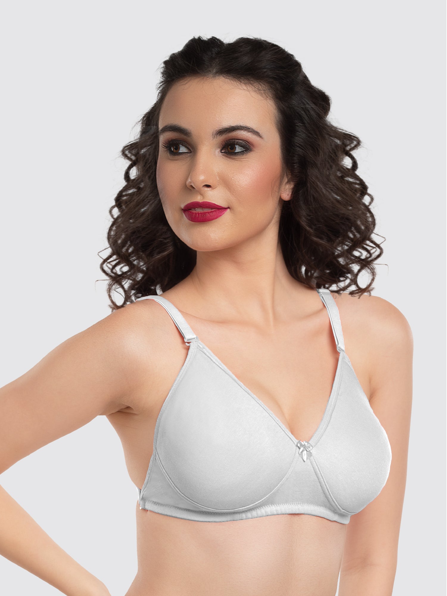 Lovable White Non Padded Non Wired Full Coverage Bra LE-230-White