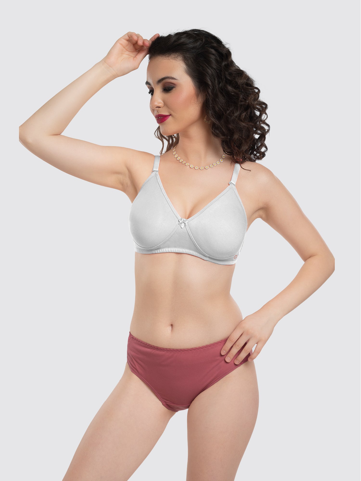 Lovable White Non Padded Non Wired Full Coverage Bra LE-230-White