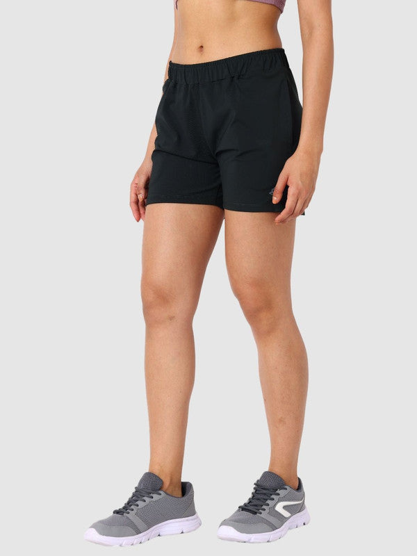 Women Dark Green Solid Shorts - ZYLO SHORTS- BA