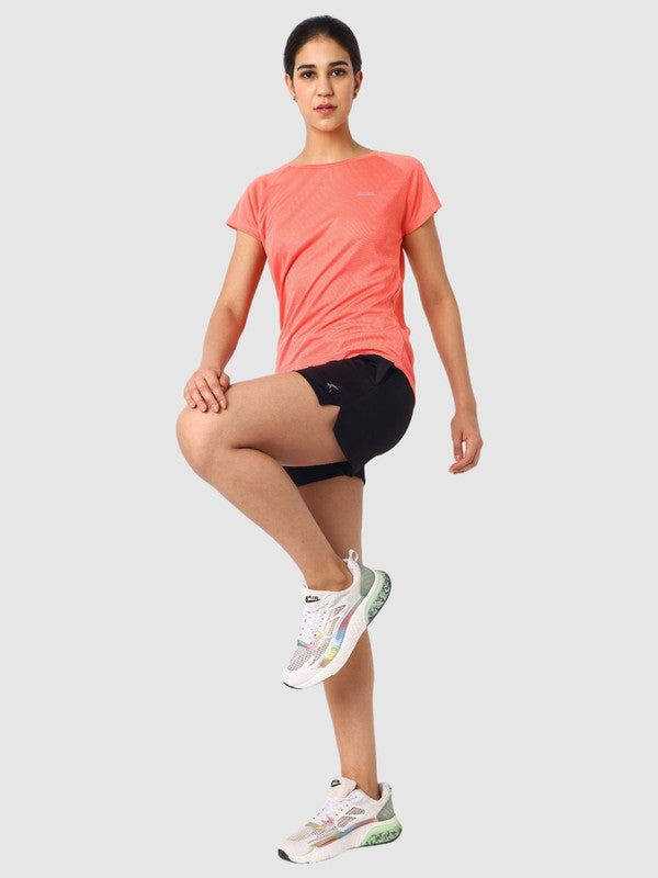 Women Black Solid Shorts - ZYLO SHORTS- BK
