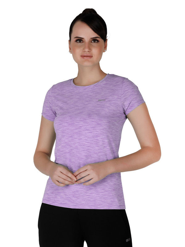 Women Purple Regular Fit Solid Top - 4W-CRUISER TEE-PU