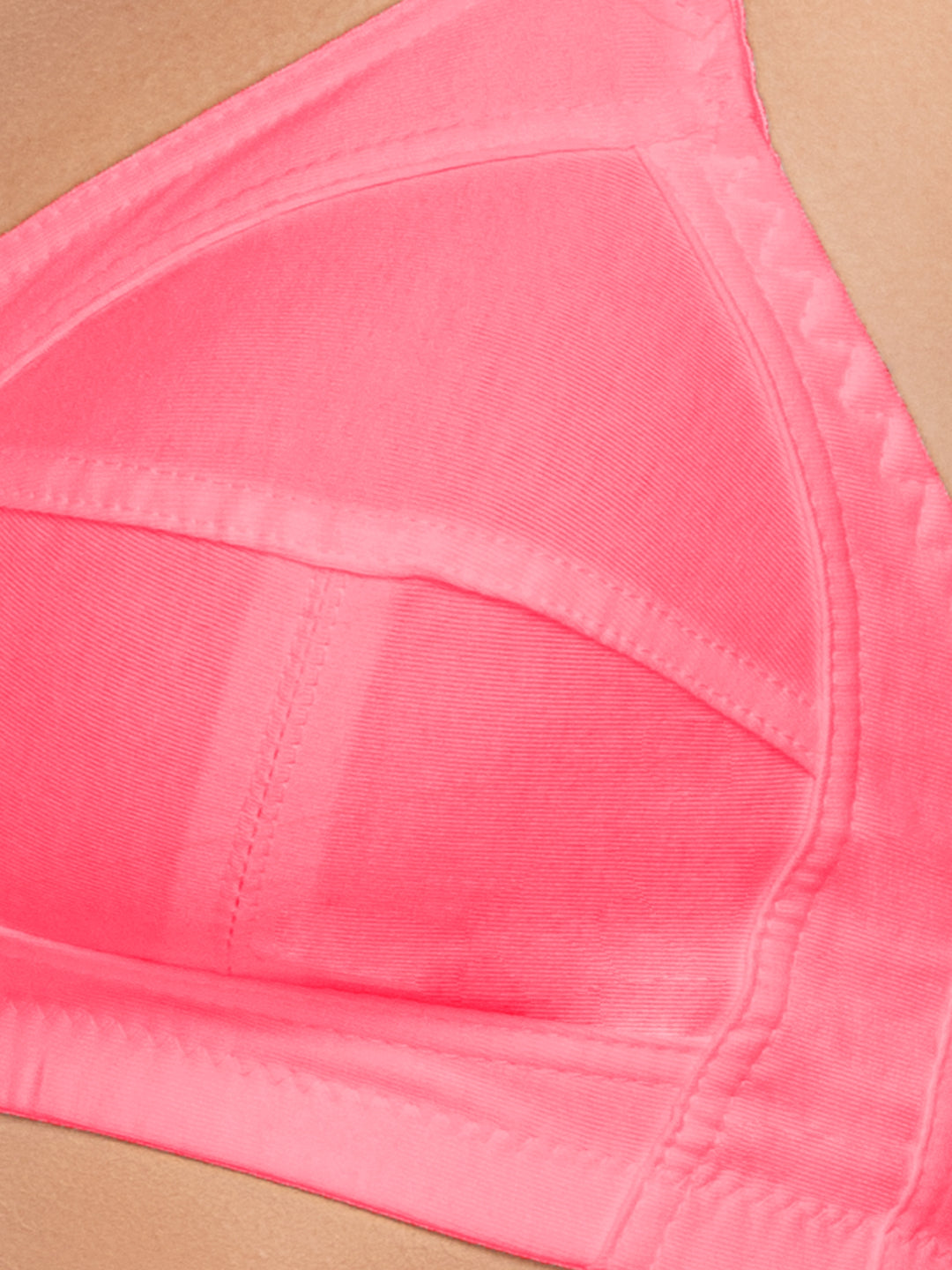 Daisy Dee Carrot and Red Non Padded Non Wired Full Coverage Bra Pack of 2 - NSHPU-2PK-CARROT/RED