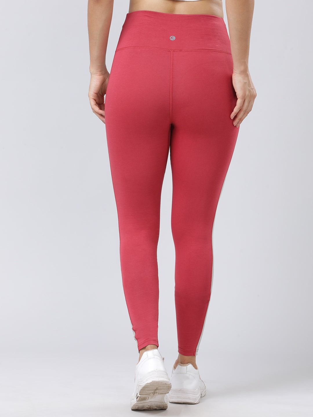 Women Megenta-Vintage Beige Solid Skin Fit Tights and Track Pant- Camino - EM-VB