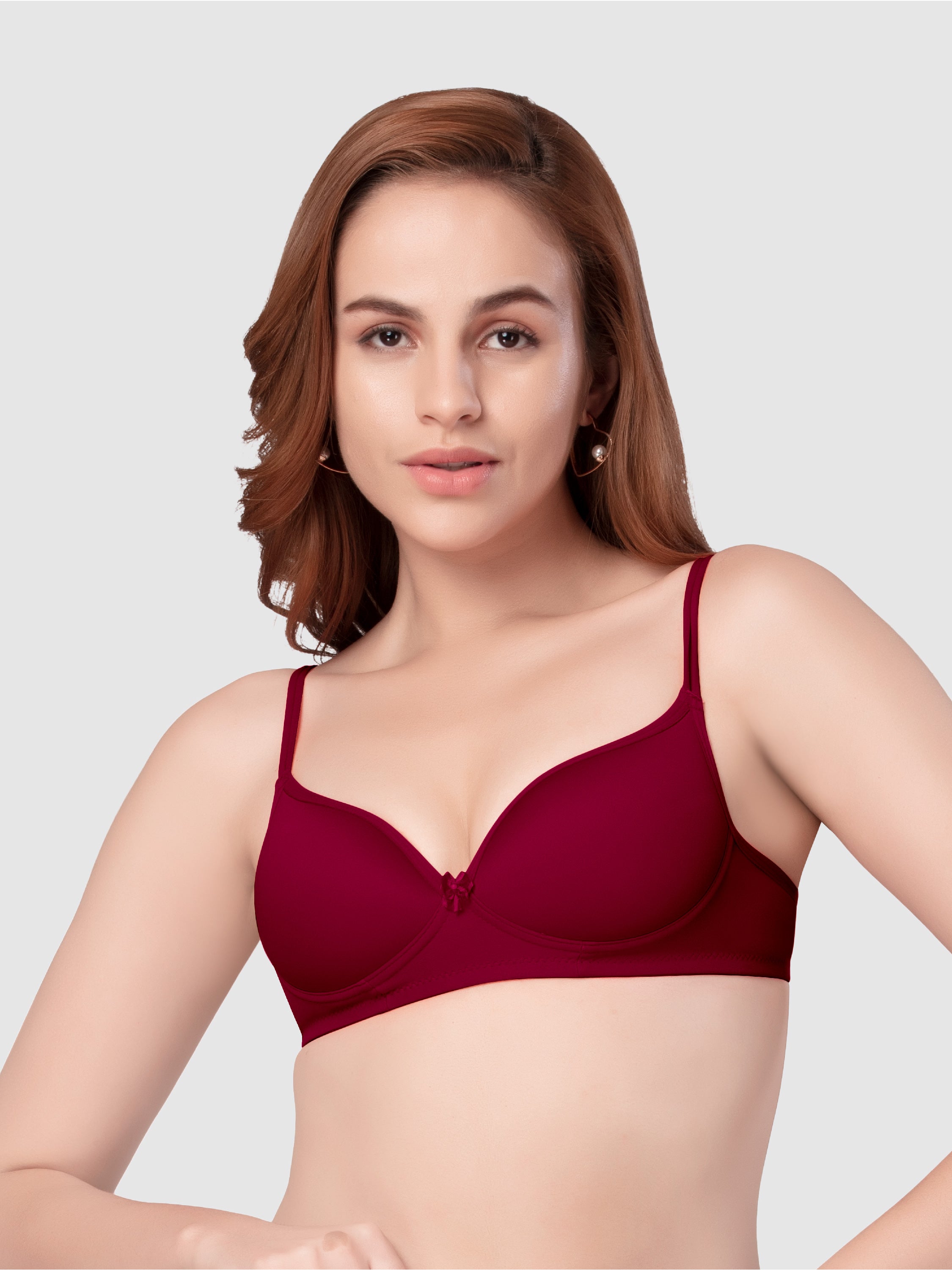 Daisy Dee Magenta Padded Non Wired Full Coverage Bra NKWI-Magenta