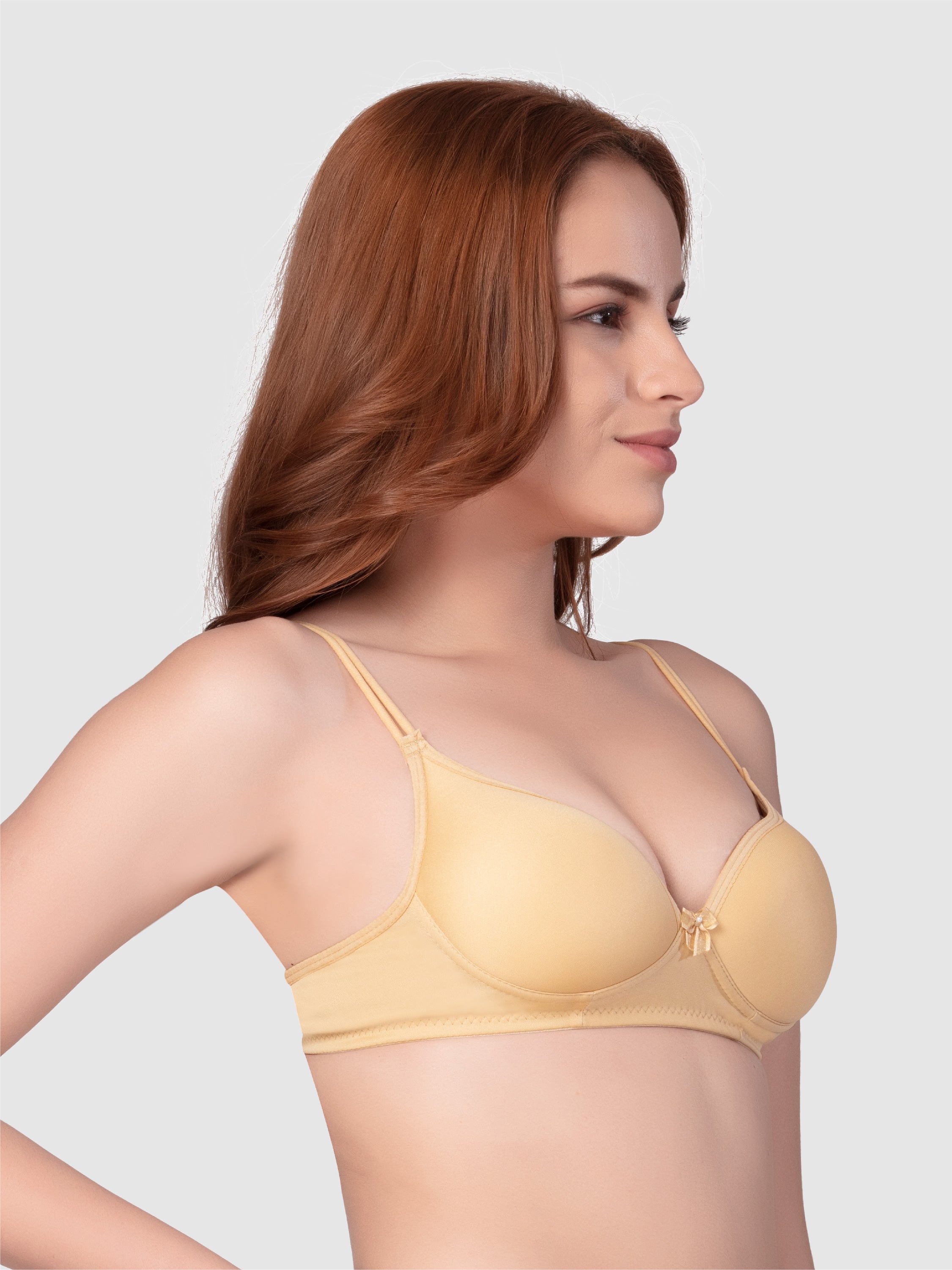 Daisy Dee Skin Padded Non Wired Full Coverage Bra NKWI-Skin