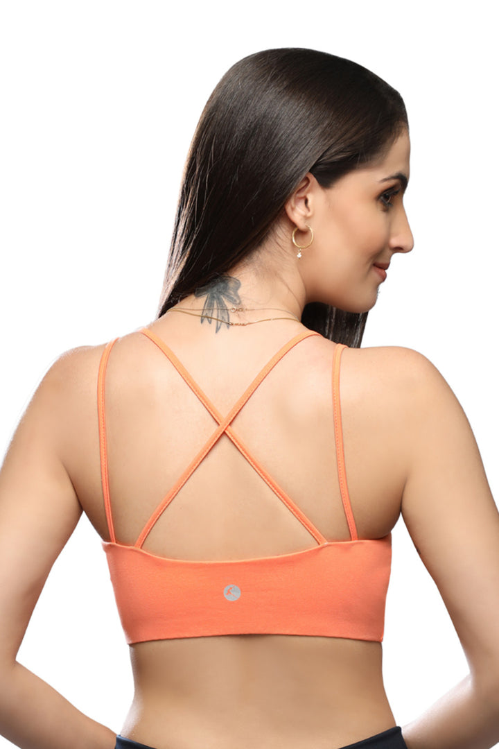 Lovable Apricot Non Padded Non Wired Full Coverage Bra LTE-SPORTS-BRA-Apricot