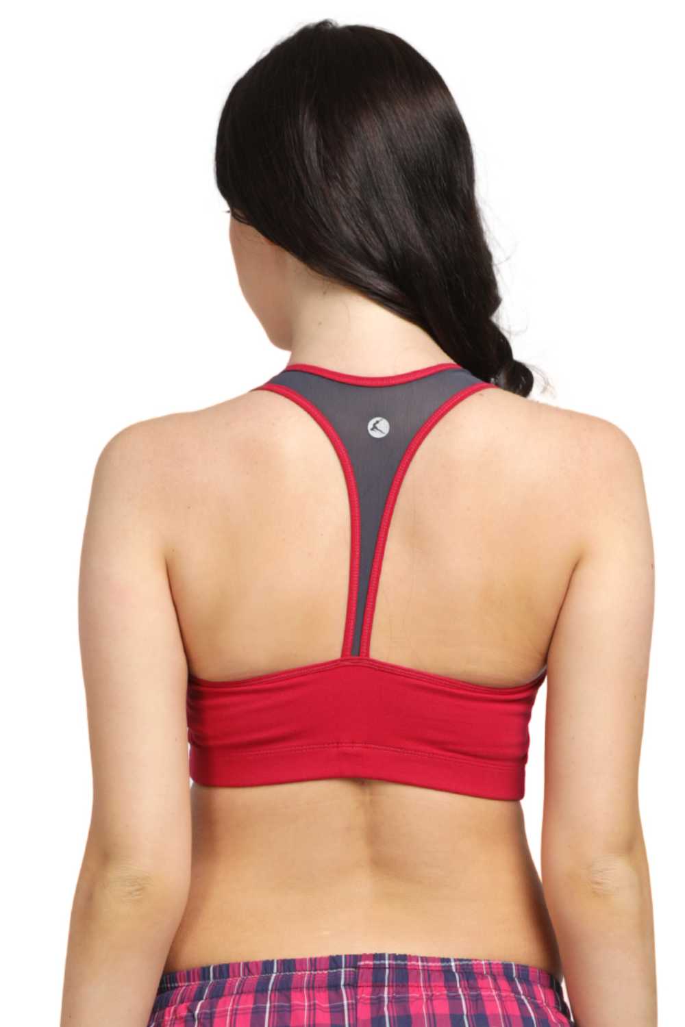 Lovable Fushcia Padded Non Wired Full Coverage Sports Bra MANTRA PRINT-Fuchsia