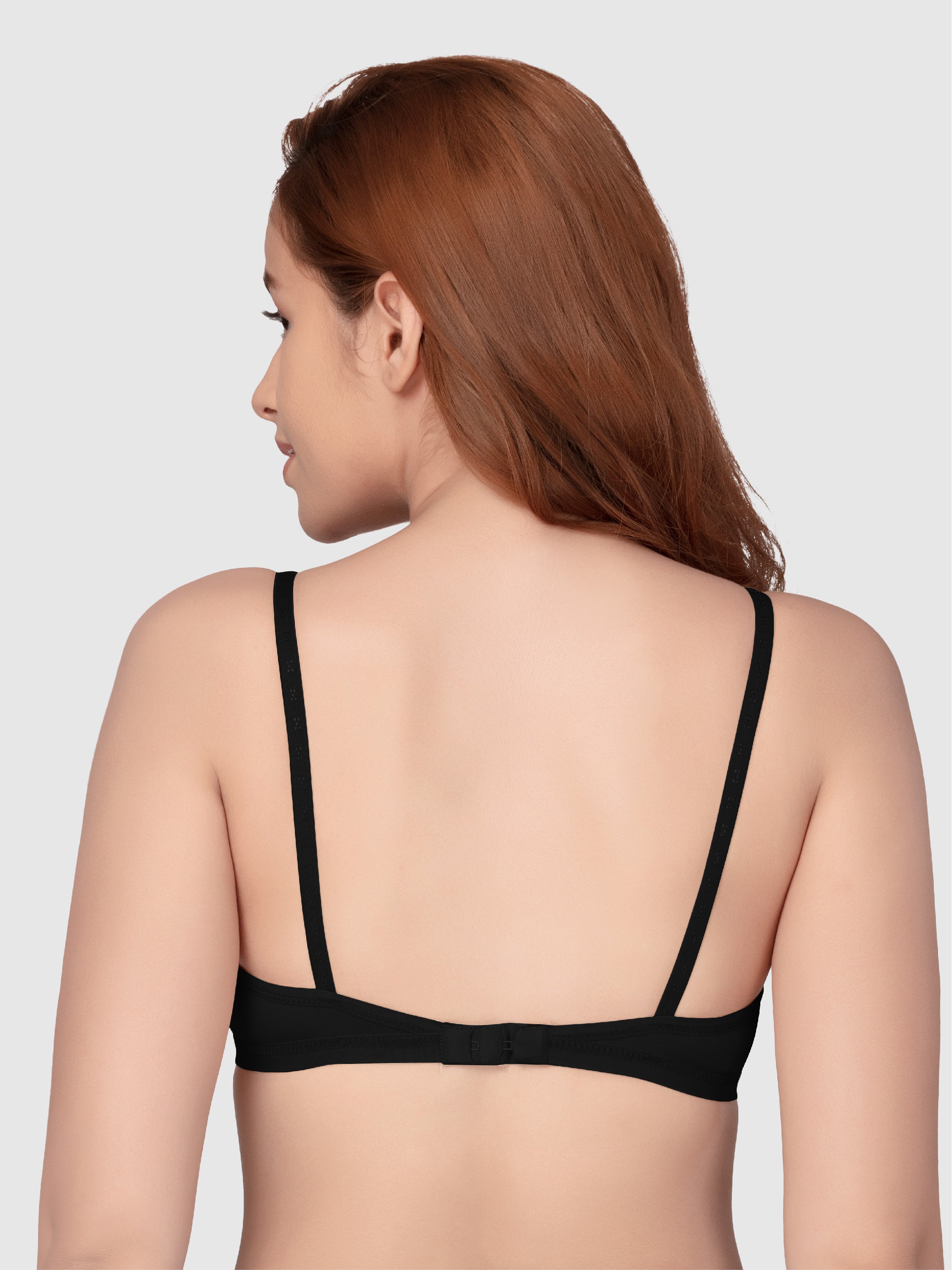 Daisy Dee Black Non Padded Non Wired Full Coverage Bra NADR-Black