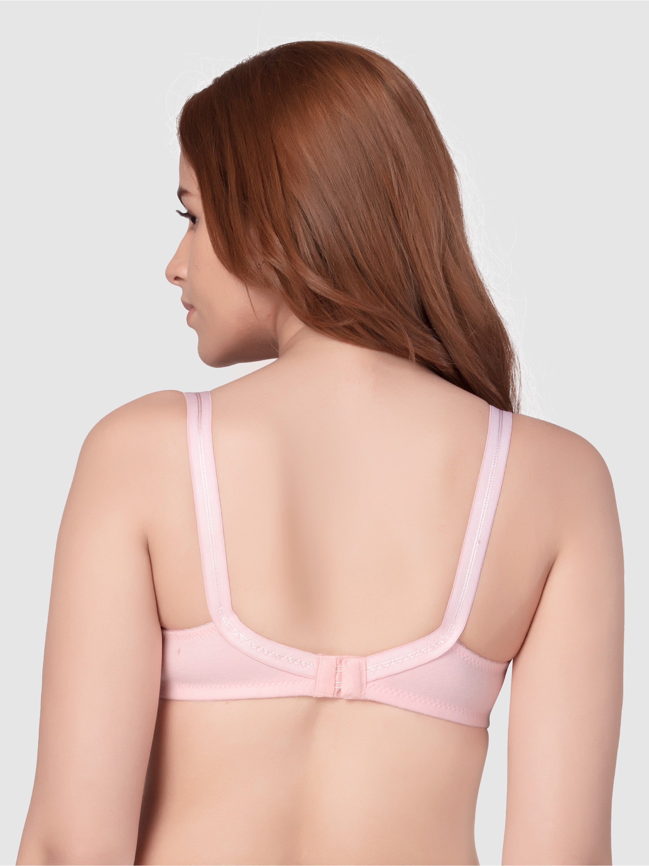 Daisy Dee Light Pink Non Padded Wirefree Full Coverage Bra - NALESHA-L.Pink